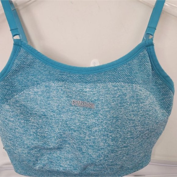*SOLD* GYMSHARK | Tank top sport bra leggings set tuquoise blue sz S - Picture 2 of 6